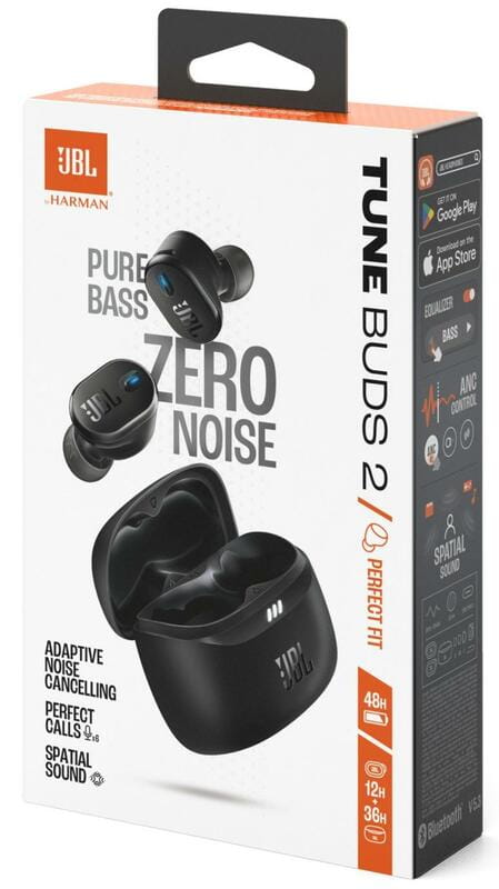 Bluetooth-гарнітура JBL Tune Buds 2 Black (JBLTBUDS2BLK)