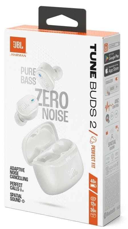 Bluetooth-гарнитура JBL Tune Buds 2 White (JBLTBUDS2WHT)