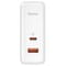 Фото - Мережевий зарядний пристрій Baseus GaN5 Pro (2USB, 5A) 100W White (CCGP090202) + кабель Type-C to Type-C | click.ua