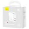 Фото - Мережевий зарядний пристрій Baseus GaN5 Pro (2USB, 5A) 100W White (CCGP090202) + кабель Type-C to Type-C | click.ua