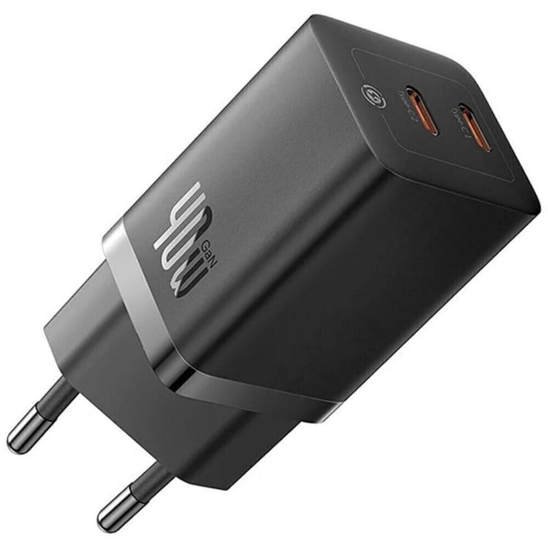 Мережевий зарядний пристрій Baseus GaN5 Pro (2USB, 3A) 40W Black (CCGP180101)