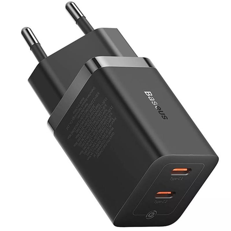 Мережевий зарядний пристрій Baseus GaN5 Pro (2USB, 3A) 40W Black (CCGP180101)