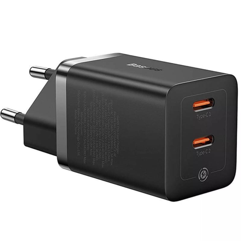 Мережевий зарядний пристрій Baseus GaN5 Pro (2USB, 3A) 40W Black (CCGP180101)