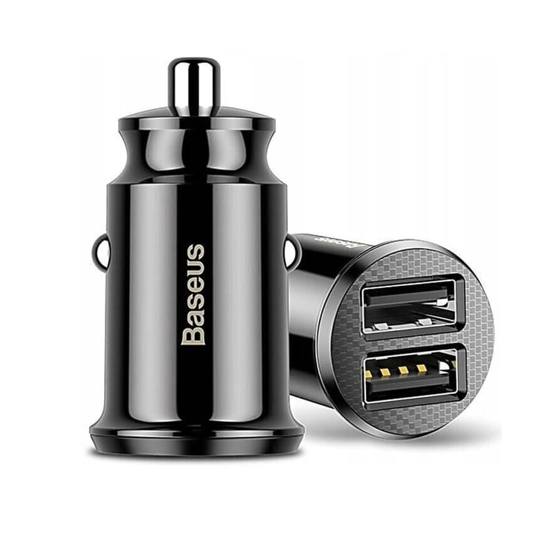 Автомобільний зарядний пристрій Baseus Circular (2USB, 5A) QC3.0 Black (CCALL-YD01)