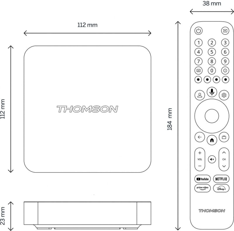 Медиаплеер Thomson Streaming Box 4K UHD 240G