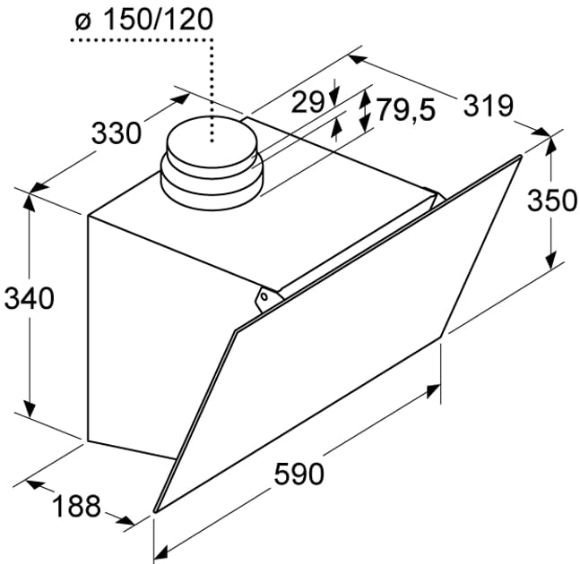 Вытяжка Bosch DWK63PJ20T