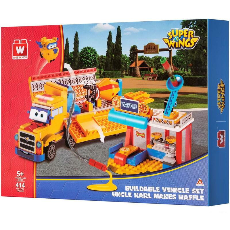 Конструктор Super Wings Blocks Buildable Vehicle Set грузовик и магазин (EU385008)