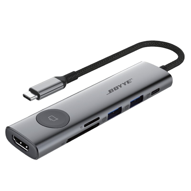 USB-хаб Boyye UC-721 USB Type-C 7-в-1