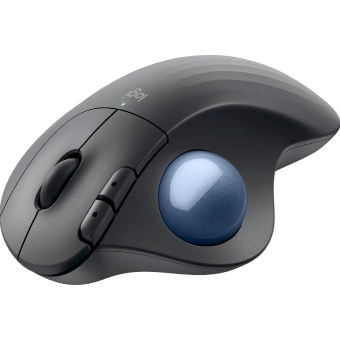 Мышь беспроводная Logitech Ergo M575S Graphite + Blue Ball (910-007029)