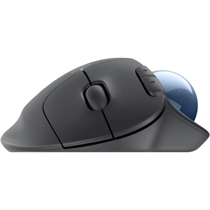 Мышь беспроводная Logitech Ergo M575S Graphite + Blue Ball (910-007029)