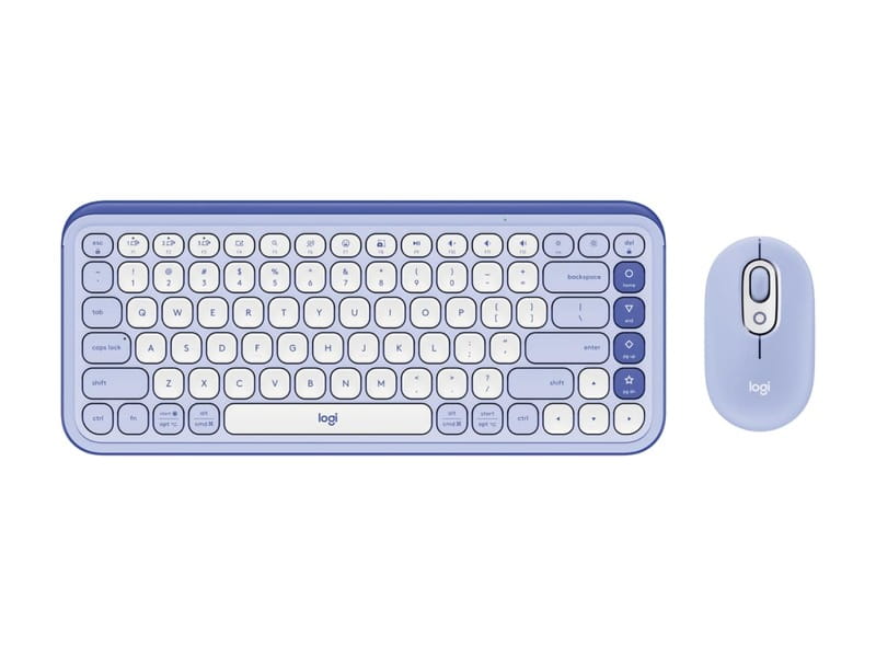 Комплект (клавіатура, миша) бездротовий Logitech Pop Icon Combo Lilac (920-013078)