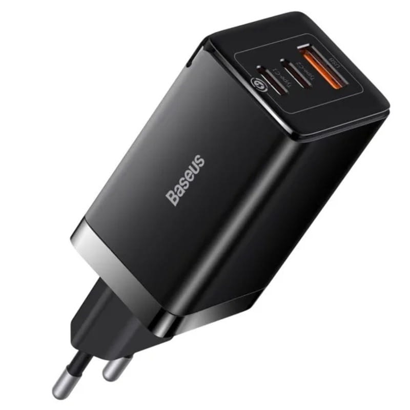Сетевое зарядное устройство Baseus GaN5 Pro (3USB, 3.25A) 65W Black (CCGP120201) + кабель Type-C to Type-C