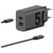 Фото - Мережевий зарядний пристрій Motorola SJMC502 (2USB, 3A) 50W Black + кабель Type-C | click.ua