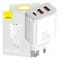 Фото - Мережевий зарядний пристрій Baseus Compact Quick Charger 30W QC+ PD (1Type-C + 2USB) White (CCXJ-E02) | click.ua