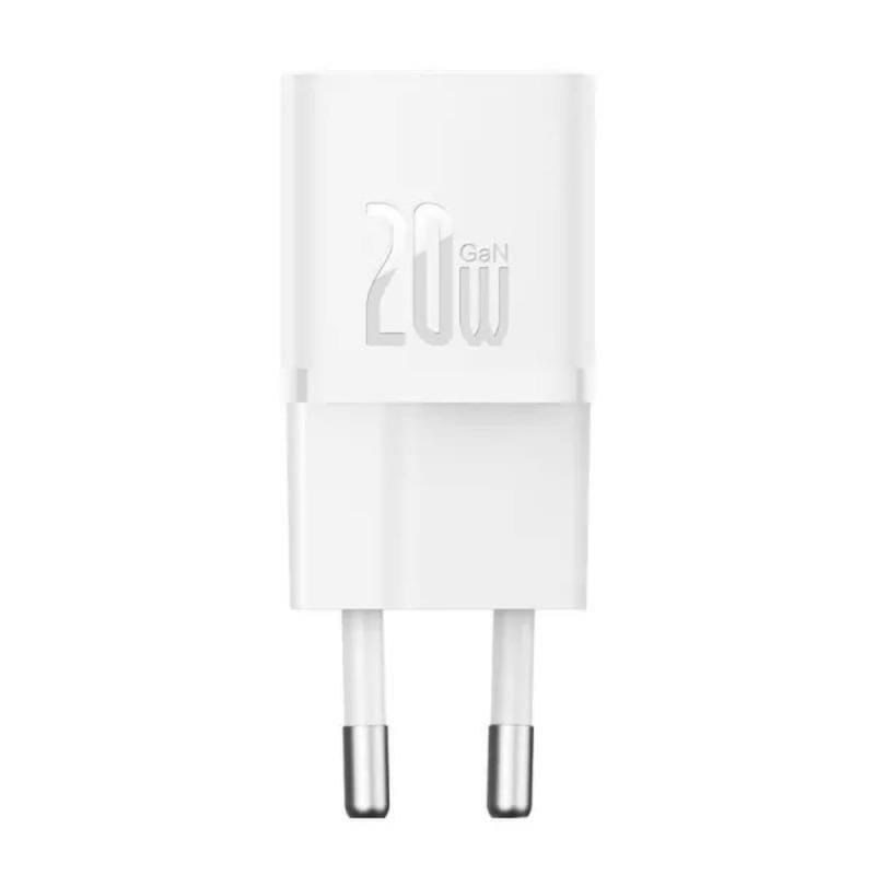 Мережевий зарядний пристрій Baseus GaN5 FC mini 1C (1USB-C) 20W White (CCGN050102)