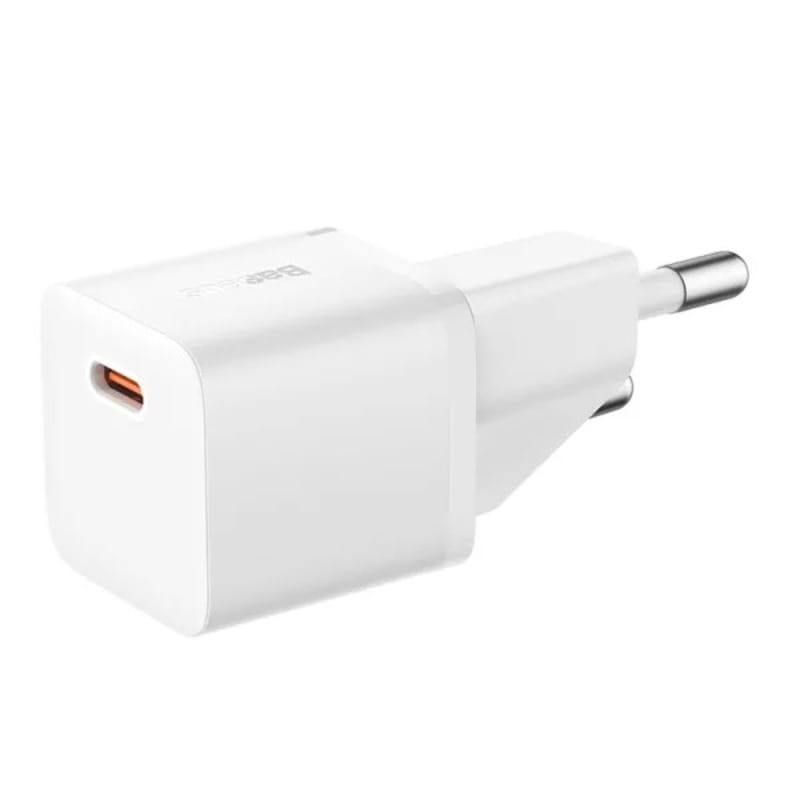 Мережевий зарядний пристрій Baseus GaN5 FC mini 1C (1USB-C) 20W White (CCGN050102)