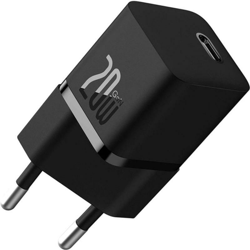 Сетевое зарядное устройство Baseus GaN5 FC mini 1C (1USB-C) 20W Black (CCGN050101)