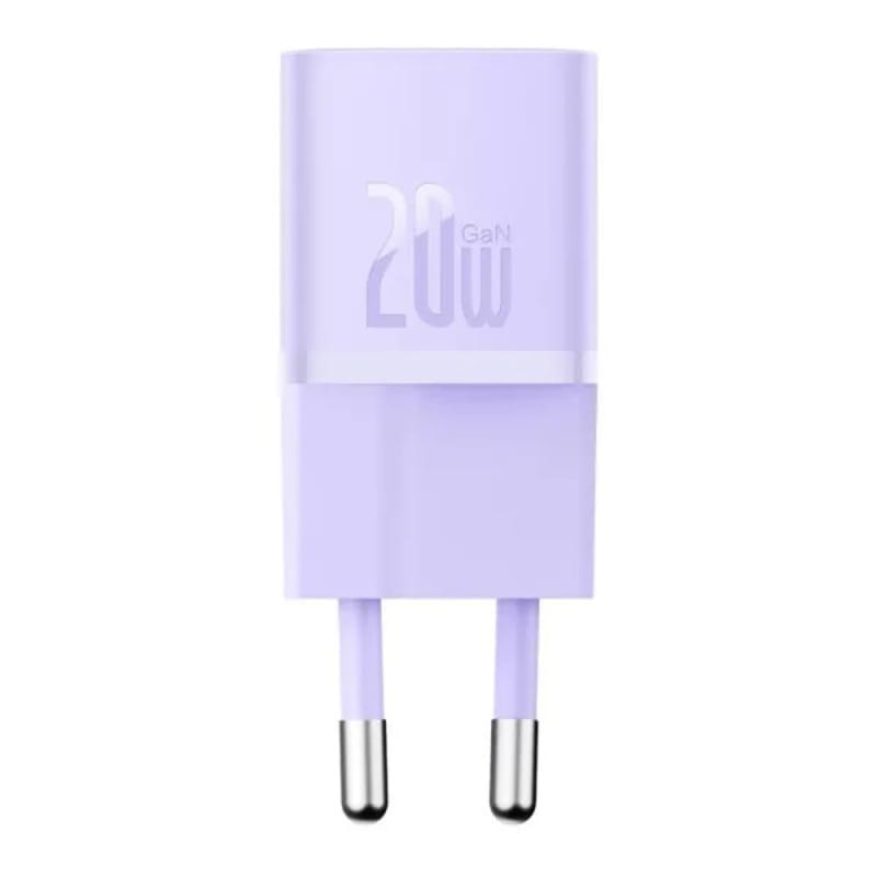 Мережевий зарядний пристрій Baseus GaN5 FC mini 1C (1USB-C) 20W Purple (CCGN050105)