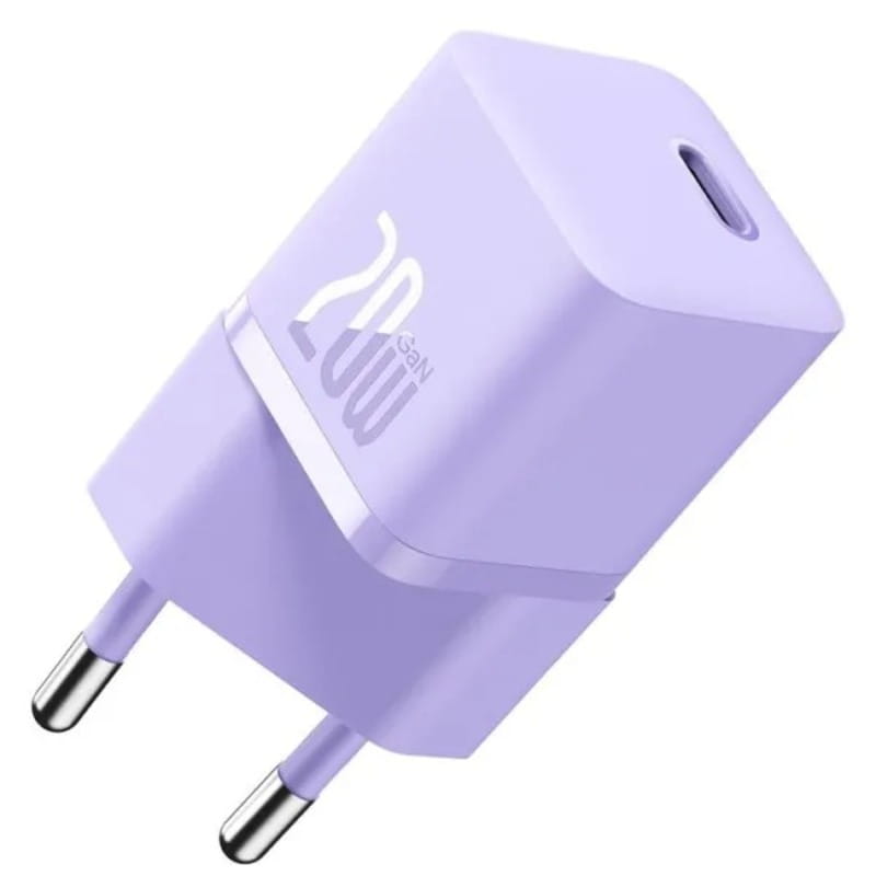 Мережевий зарядний пристрій Baseus GaN5 FC mini 1C (1USB-C) 20W Purple (CCGN050105)