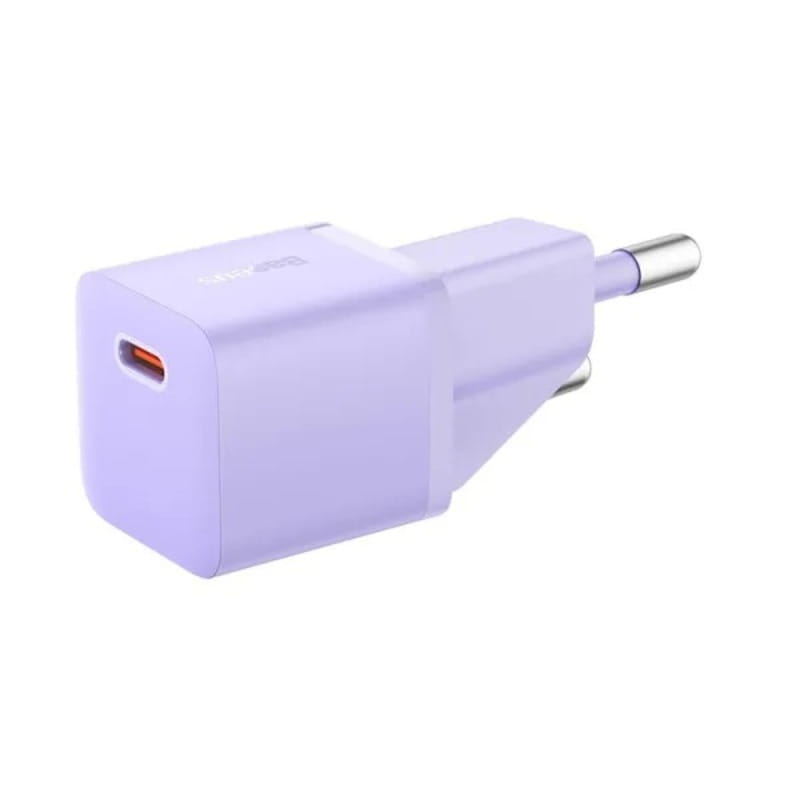 Мережевий зарядний пристрій Baseus GaN5 FC mini 1C (1USB-C) 20W Purple (CCGN050105)