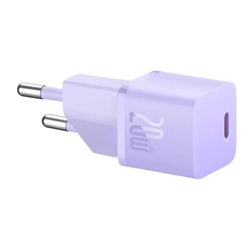 Мережевий зарядний пристрій Baseus GaN5 FC mini 1C (1USB-C) 20W Purple (CCGN050105)