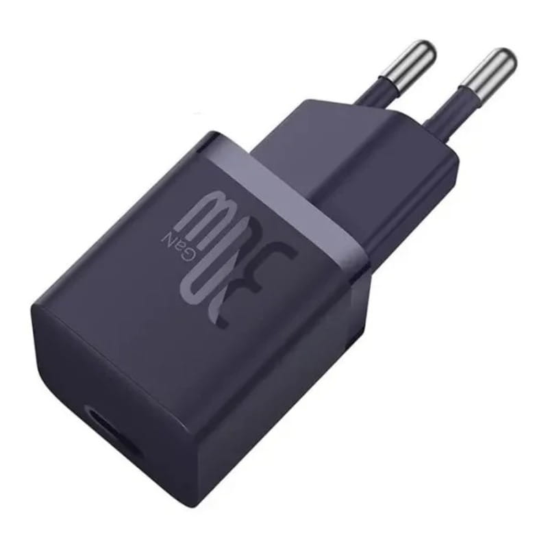 Мережевий зарядний пристрій Baseus GaN5 FC mini 1C (1USB-C) 30W Purple (CCGN070705)