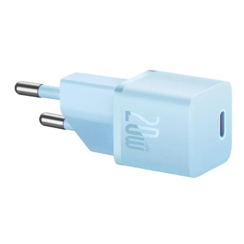 Мережевий зарядний пристрій Baseus GaN5 FC mini 1C (1USB-C) 20W Blue (CCGN050103)