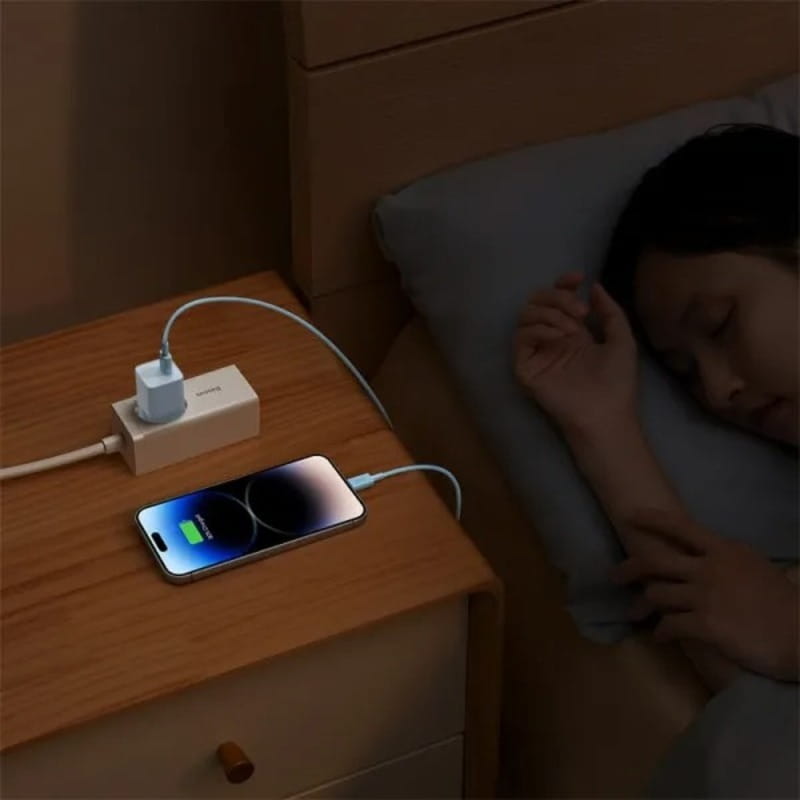 Сетевое зарядное устройство Baseus GaN5 FC mini 1C (1USB-C) 20W Blue (CCGN050103)