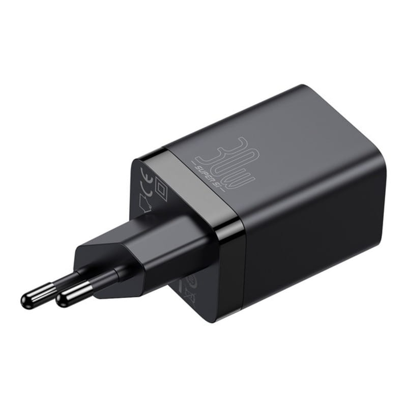 Мережевий зарядний пристрій Baseus Super Si ProC+U 30W Black (CCSUPP-E01)