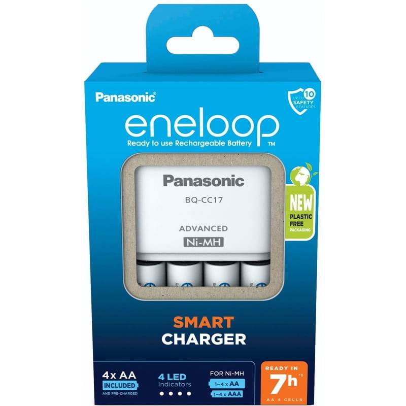 Зарядний пристрій Panasonic Advanced Charger + Eneloop AA/HR06 Ni-Mh 2000 мАh 4 шт.