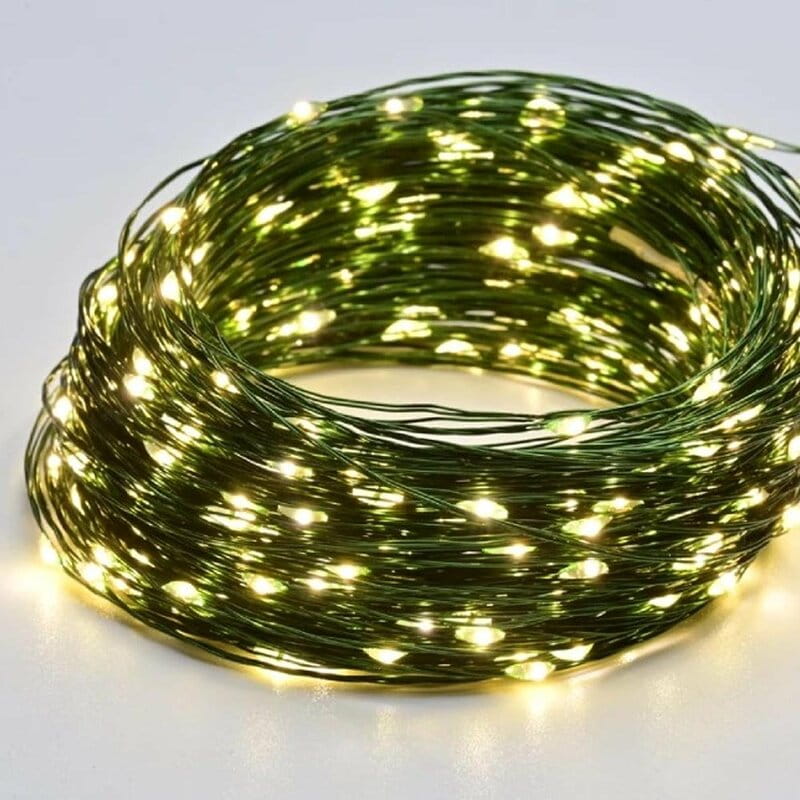 Светодиодная гирлянда ColorWay (CW-G-100L10NU) 100LED, 10м, 8 функций, теплый цвет USB