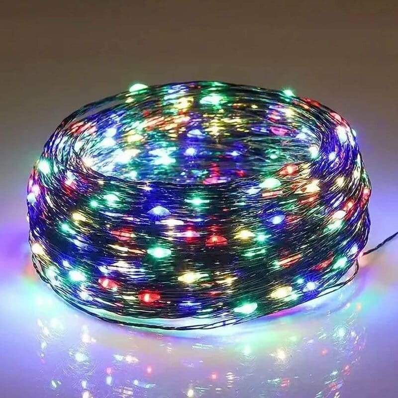 Світлодіодна гірлянда ColorWay (CW-G-100L10NUMC) 100LED, 10м, 8 функцій, різнокольорова USB