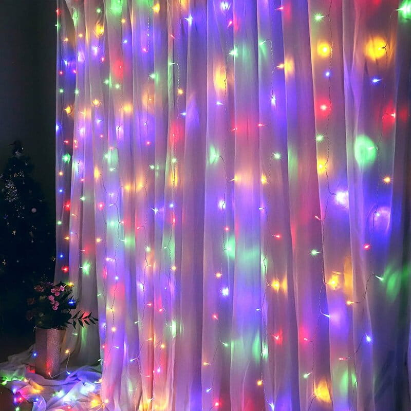Светодиодная гирлянда ColorWay (CW-GW-300L33VMC) штора 300LED, 3м, разноцветная, 220V