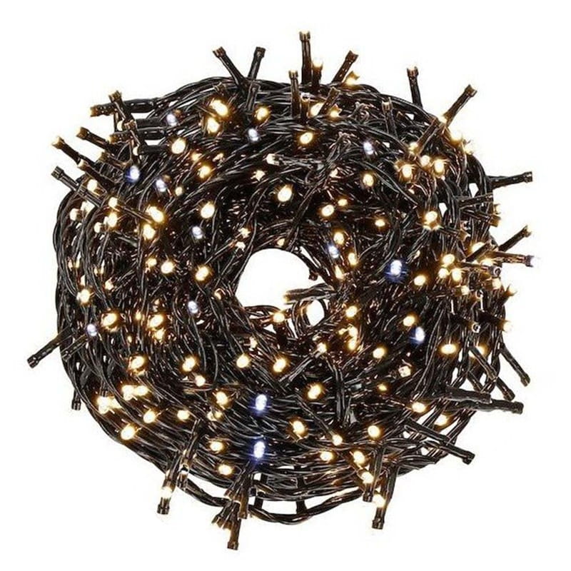 Светодиодная гирлянда ColorWay (CW-G-250L5VMC) 250LED, 5м, (150 теплый статический+100 белый водопад) 220V
