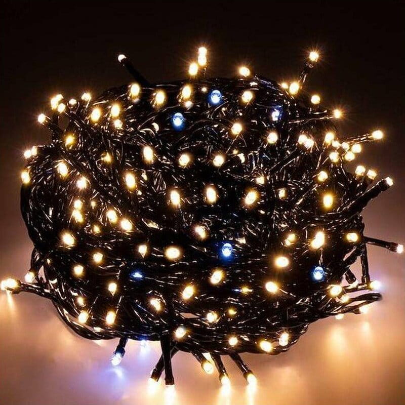 Светодиодная гирлянда ColorWay (CW-G-250L5VMC) 250LED, 5м, (150 теплый статический+100 белый водопад) 220V