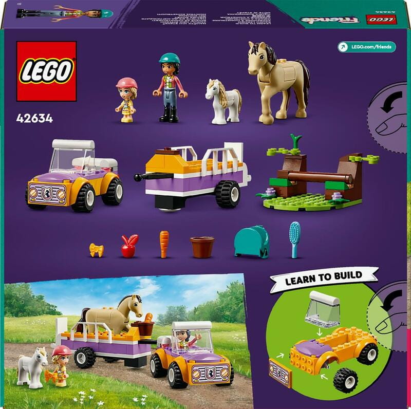 Конструктор LEGO Friends Прицеп для лошади и пони (42634)