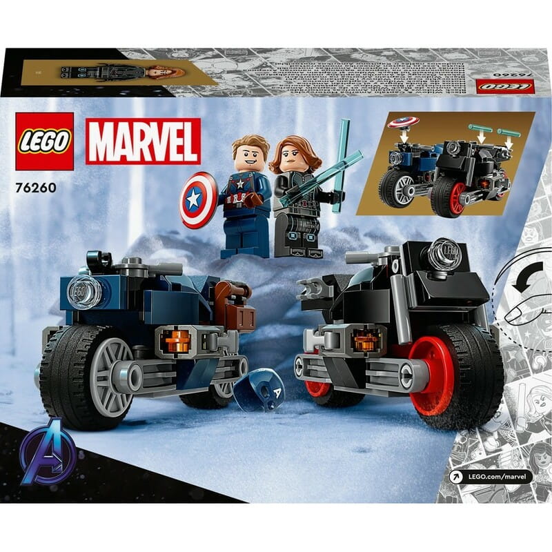 Конструктор LEGO Marvel Мотоциклы Черной Вдовы и Капитана Америка (76260)