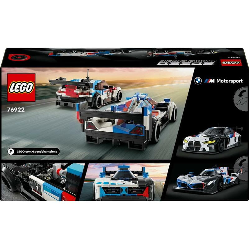 Конструктор LEGO Speed Champions Автомобілі для перегонів BMW M4 GT3 і BMW M Hybrid V8 (76922)