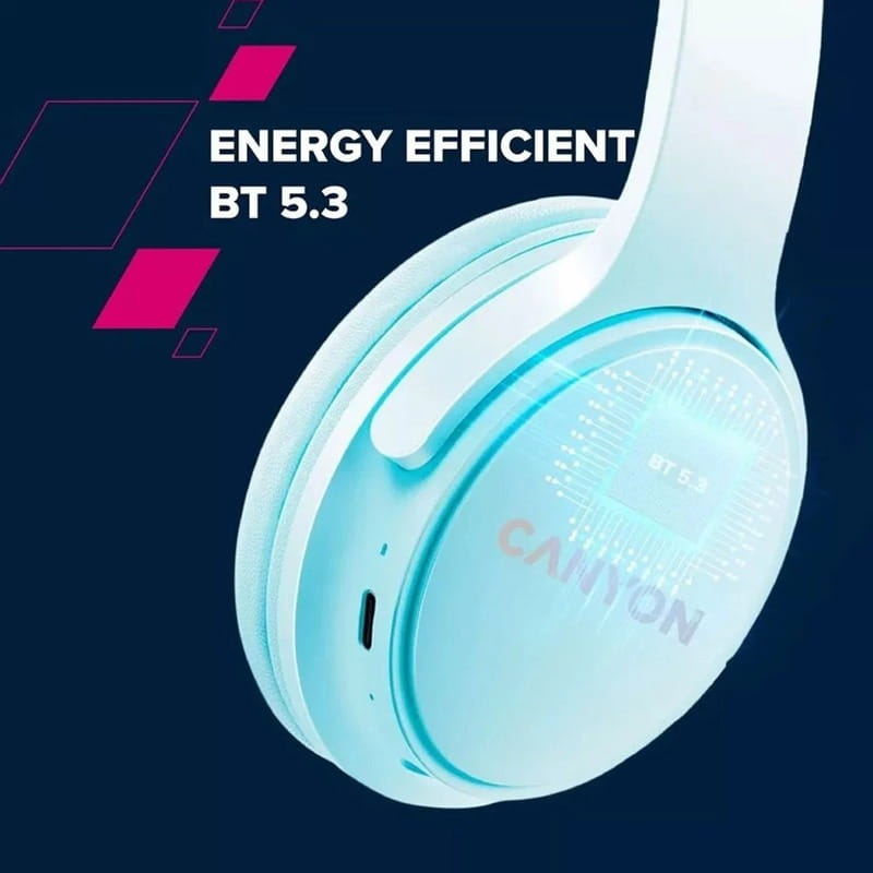 Bluetooth-гарнітура Canyon OnRiff 4 Bluetooth Blue (CNS-CBTHS4BL)