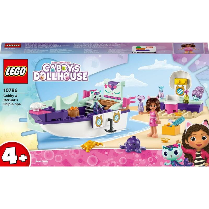 Конструктор LEGO Gabby`s Dollhouse Корабль и спа Габби и Нявки (10786)