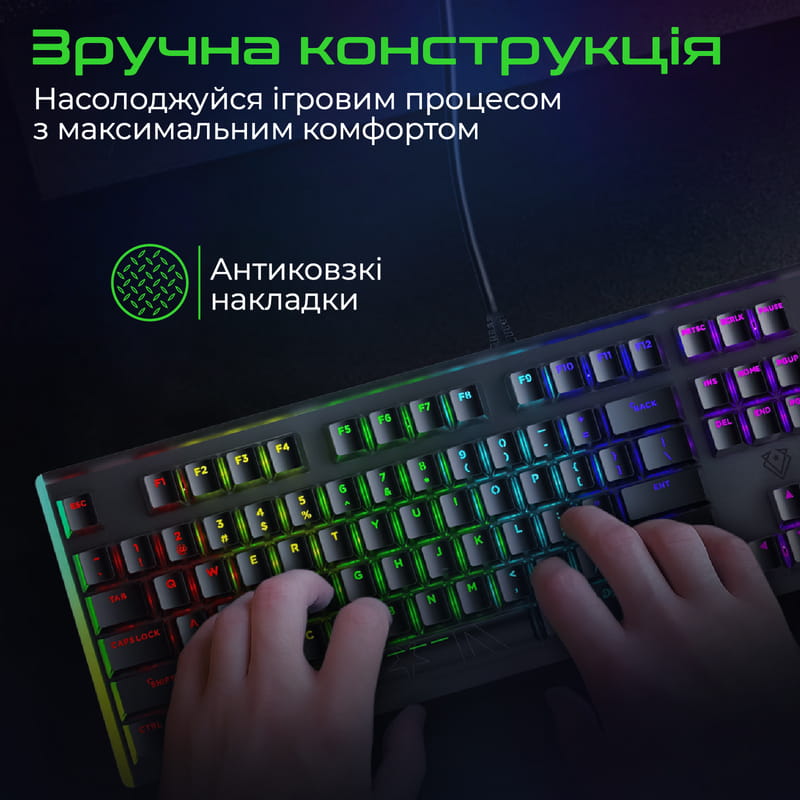 Клавиатура Vertux Comando Black