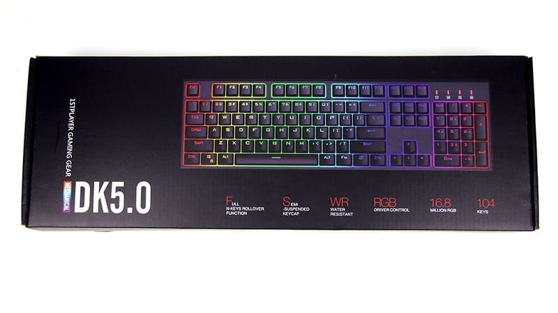 Клавиатура 1stPlayer DK5.0 RGB Outemu Blue Black (DK5.0-BL)_подарок