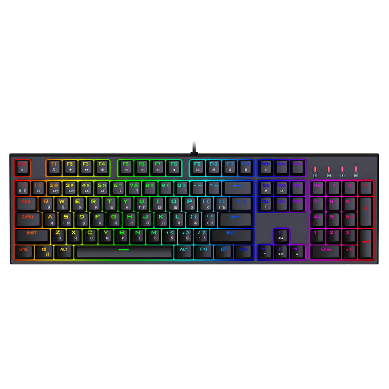 Клавіатура 1stPlayer DK5.0 RGB Outemu Blue Black (DK5.0-BL)_подарунок