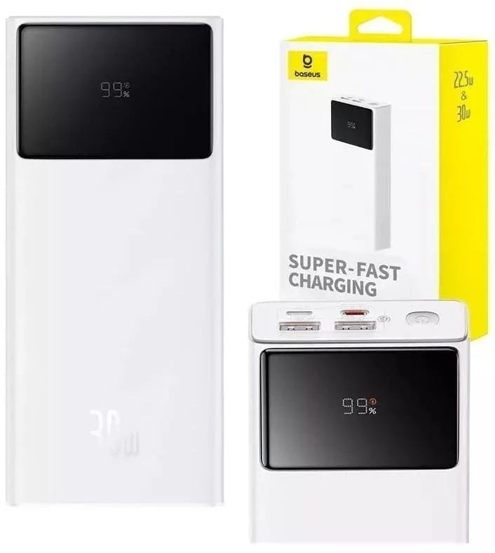 Універсальна мобільна батарея Baseus Star-Lord 30W 20000mAh White (P10022904213-00)