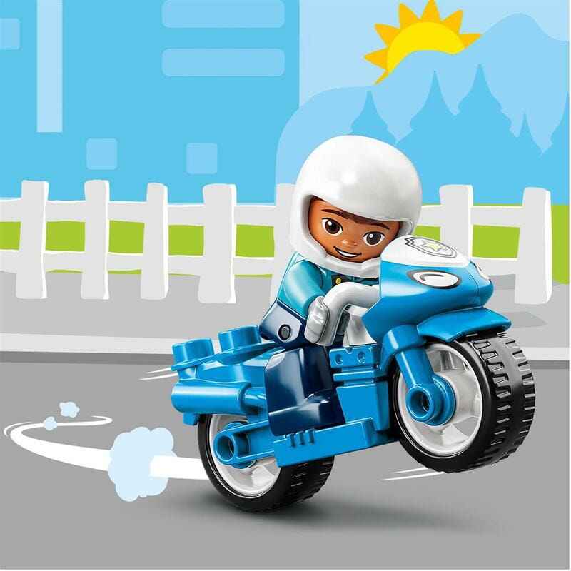 Конструктор LEGO Duplo Town Поліцейський мотоцикл (10967)