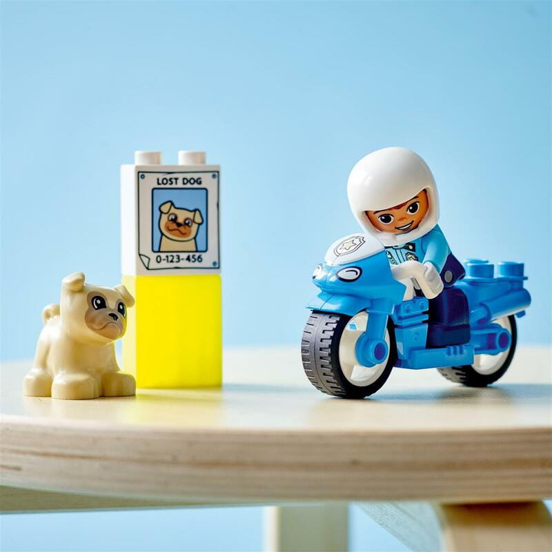 Конструктор LEGO Duplo Town Поліцейський мотоцикл (10967)