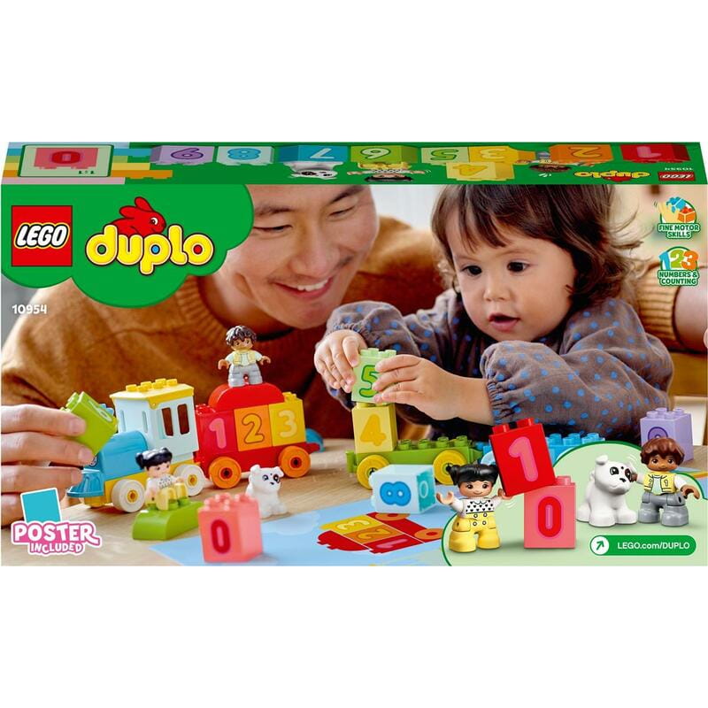 Конструктор LEGO Duplo Поезд с цифрами – учимся считать (10954)