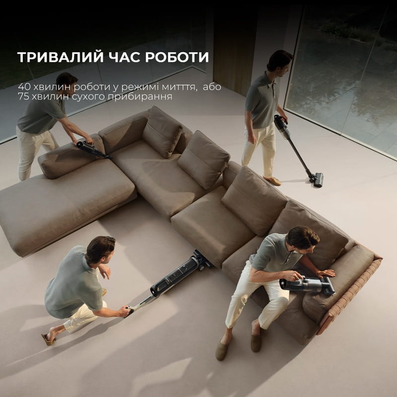 Аккумуляторный моющий пылесос Dreame H14 Dual (HHV25A)