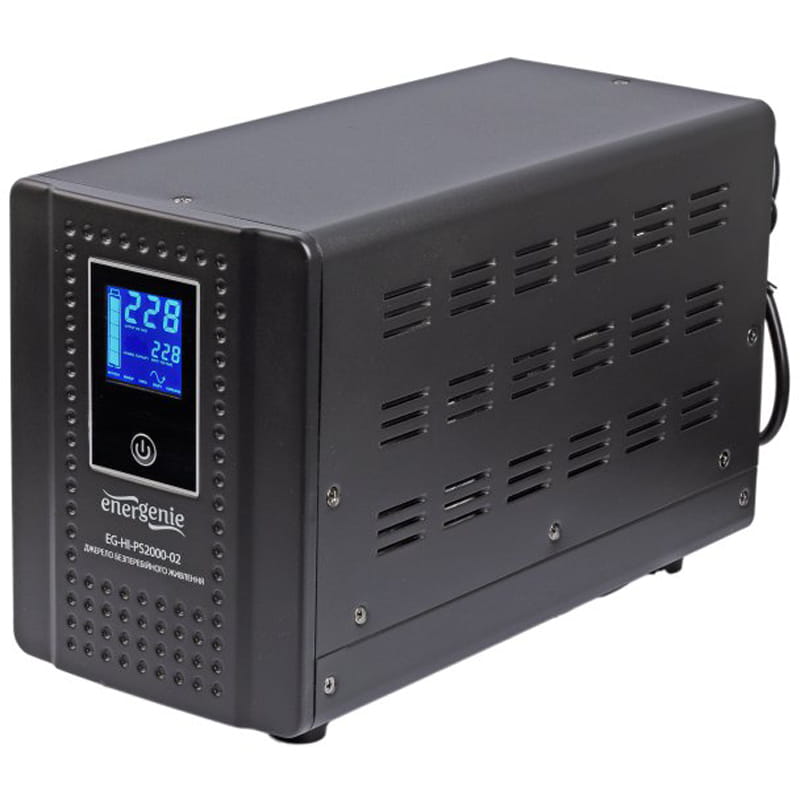 ИБП EnerGenie EG-HI-PS2000-02 2000VA,2xSchuko, длительного действия (инвертор) под внешний АКБ