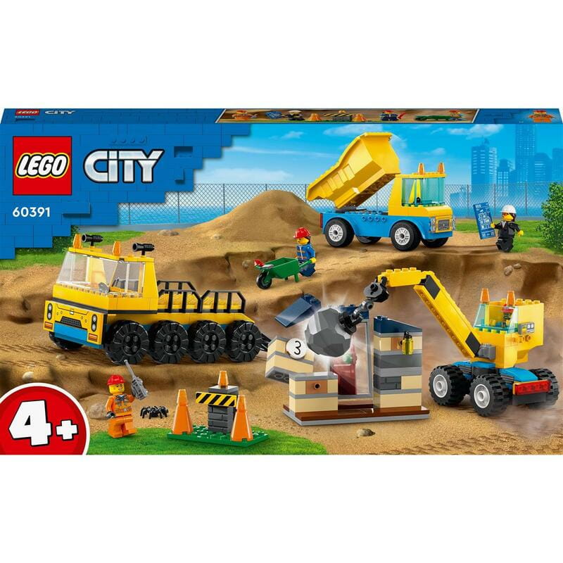 Конструктор LEGO City Строительный грузовик и шаровидный кран-таран (60391)